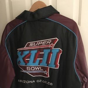 Men’s leather Super Bowl jacket